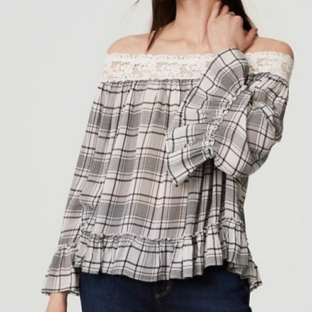 Loft off the shoulder top